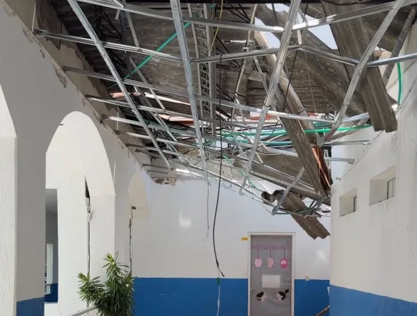 Daños en el Instituto para Niños Ciegos y Sordos del Valle del Cauca.