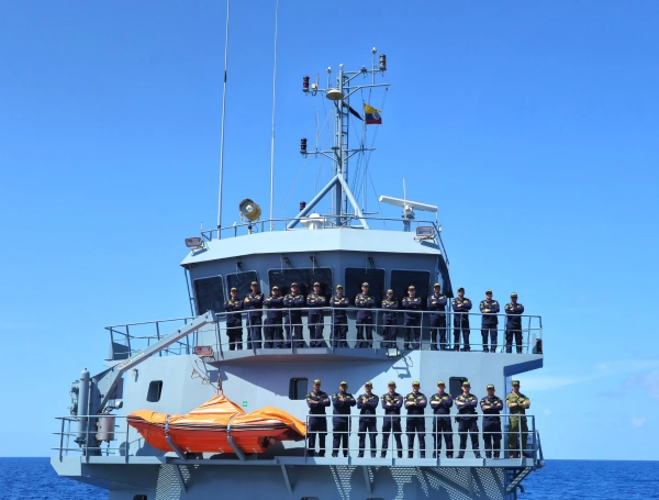 ARC ‘La Guajira’ de la Armada de Colombia zarpó desde el puerto de Miami (Estados Unidos)