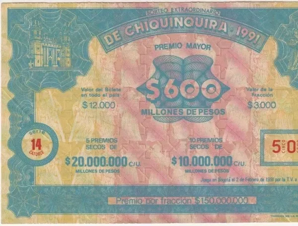 El regreso del Sorteo Extraordinario de Chiquinquirá que se jugará este sábado.
