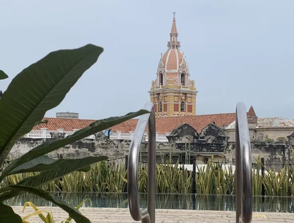 Catedral de Santa Catalina de Alejandría en el Centro Histórico de Cartagena de Indias.
