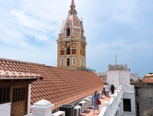 Catedral de Santa Catalina de Alejandría en el Centro Histórico de Cartagena de Indias.