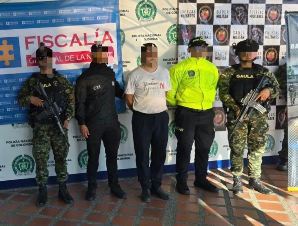 El momento de la captura de alias Cuba.