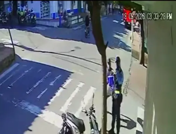 Agresión agente de tránsito Santander