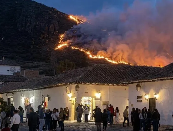 Incendio en Villa de Leyva