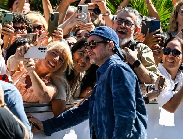 Brad Pitt en el Festival de cine de San Sebastián donde presentó su pelicula 'El corazón de la bestia'.
