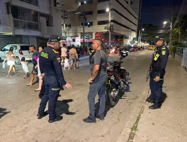 Policía en Santa Marta