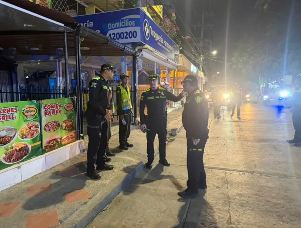 Policía en Santa Marta