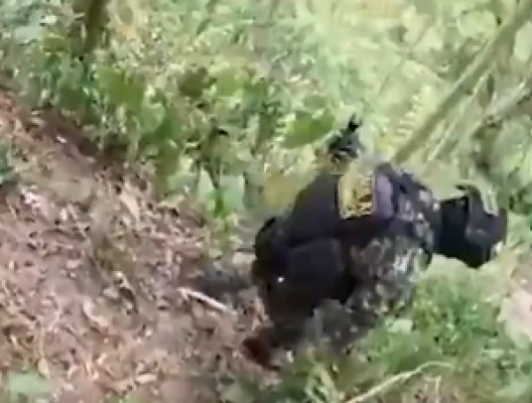 Operativo de rescate de menor de dos años.