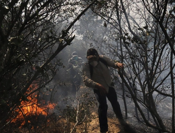 Incendios en Villa de Leyva acabaron con cerca de 1.500 hectáreas de vegetación y demandó un millonario operativo para apagarlo