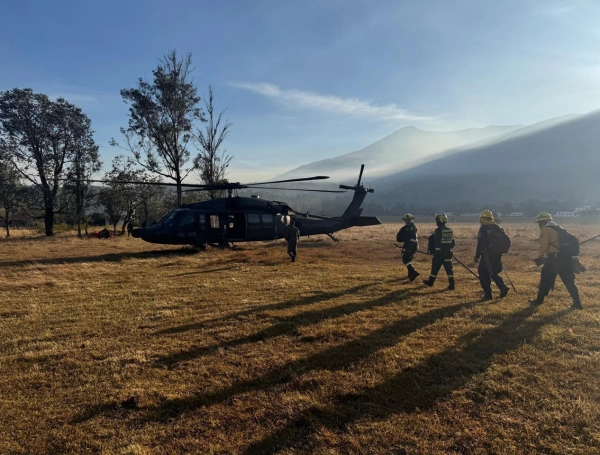 Fuerza Aérea incendio villa de leyva