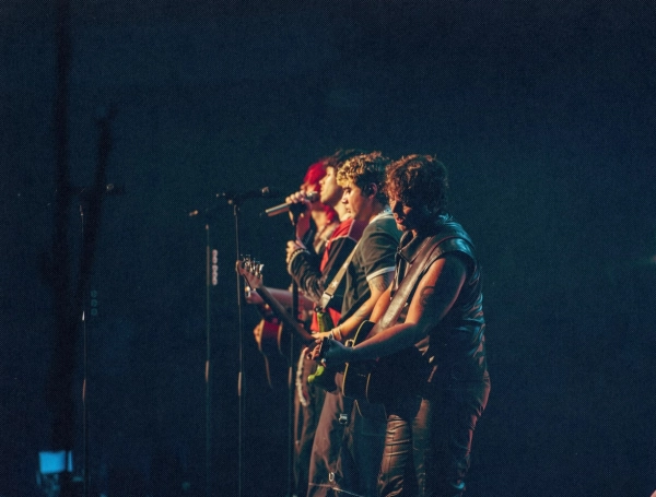 La banda se presentó por segunda vez en el Movistar Arena