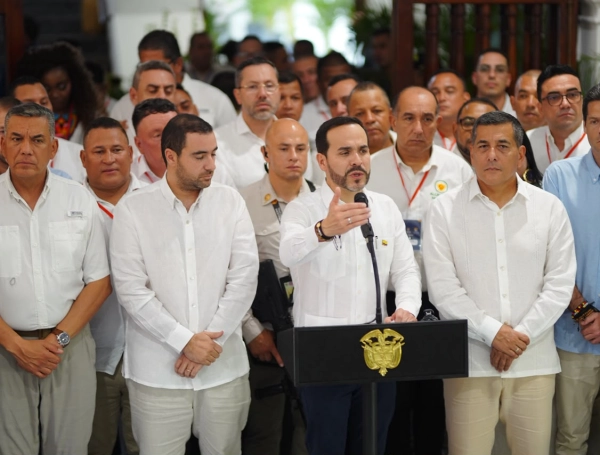 Presidente, Abelardo De La Espriella y alcaldes del Caribe.