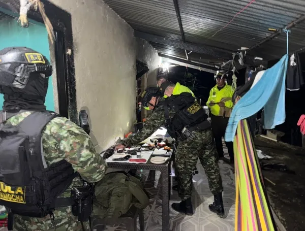 Incautan material de guerra en la captura de alias Mariguano