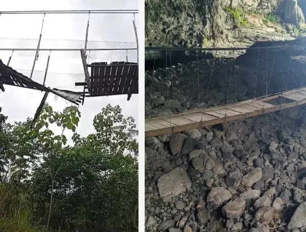 Puentes desplomados en Santander