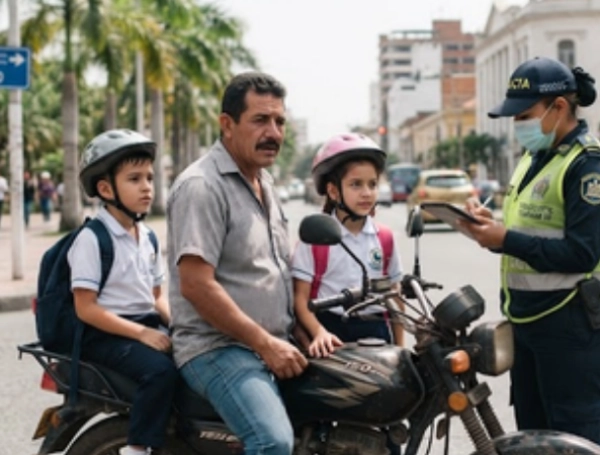 En Bogot&aacute; est&aacute; restringido llevar menores de 10 a&ntilde;os en moto.
