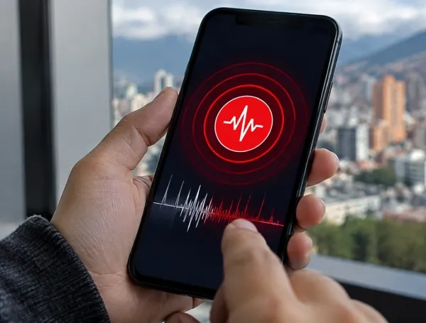 Alerta sísmica sobre la ciudad