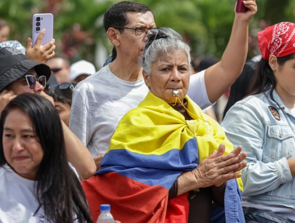 Marcha de las centrales obreras este 14 de octubre en Cali.