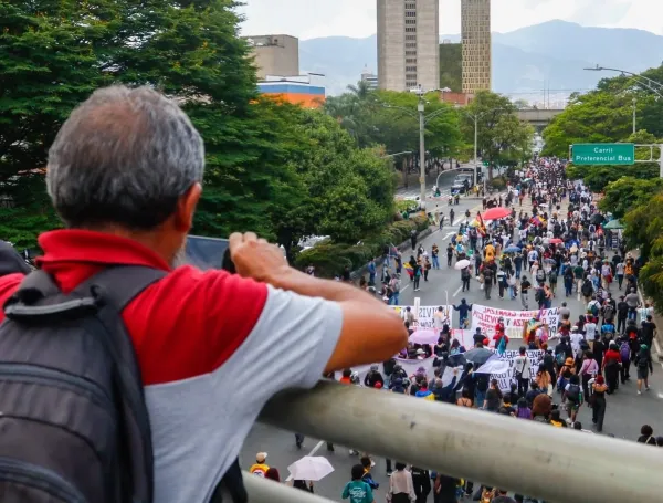 Las movilizaciones se plantaron en el Parque de las Luces.