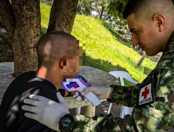 Los disidentes fueron trasladados a Medellín para verificar su estado de salud.