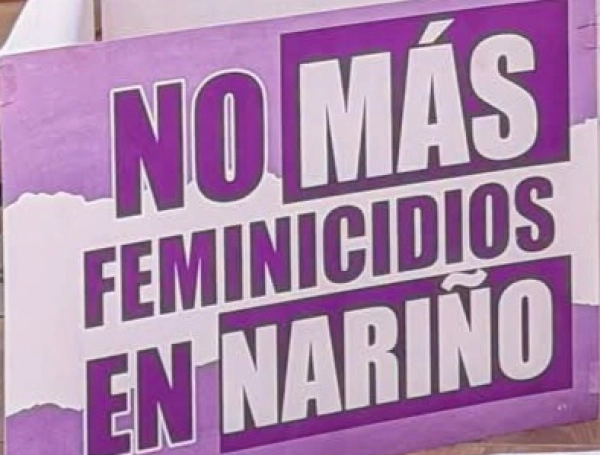 Rechazan la violencia contra las mujeres en Nariño.
