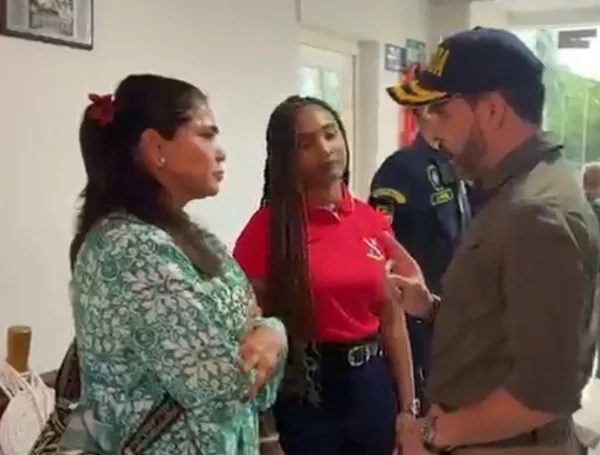 El duro careo del presidente De la Espriella a la gobernadora de San Andrés