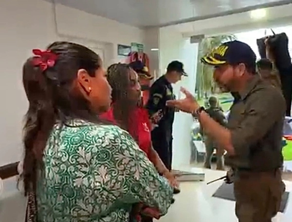 El duro careo del presidente De la Espriella a la gobernadora de San Andrés