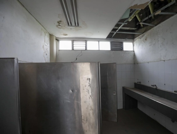 Institución educativa Nuevo Latir, afectada por el terremoto del 10 de agosto.