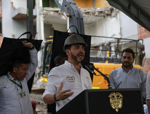 El presidente Abelardo De La Espriella, en Cali.