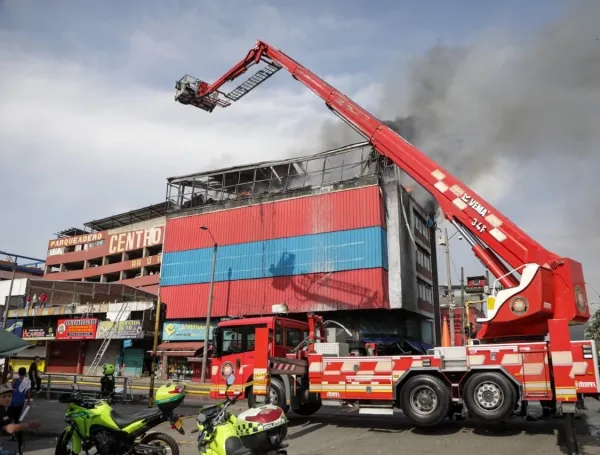 Incendio en el centro de Cali.