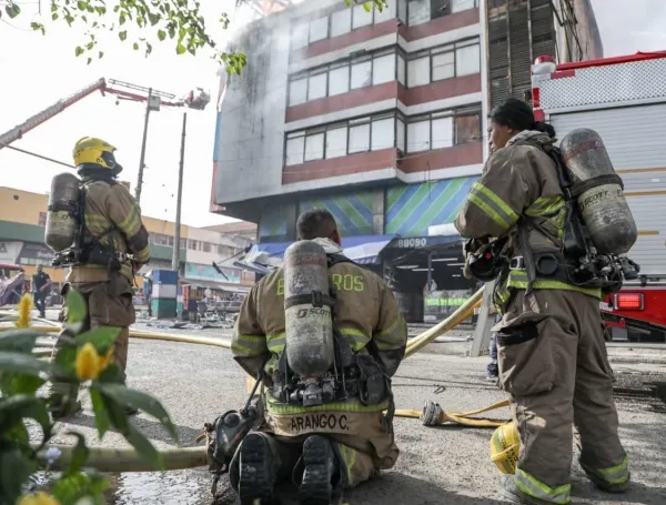 Incendio en el centro de Cali.