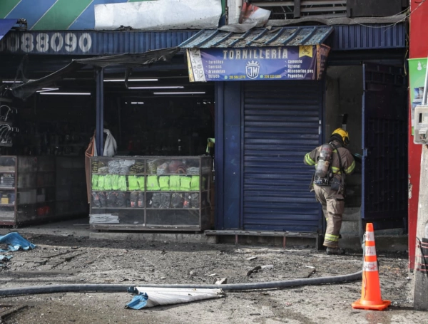 Incendio en el centro de Cali.