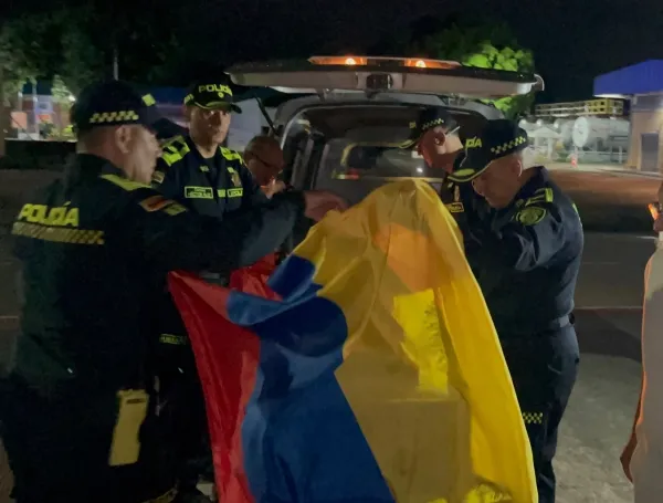 Tributo en Montería a la patrullera asesinada María José Recuero.