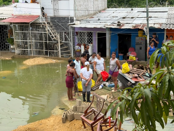 Emergencias en Turbaco (Bolívar) tras fuertes aguaceros