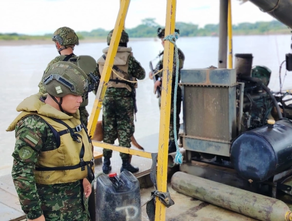Minería ilegal en Sucre