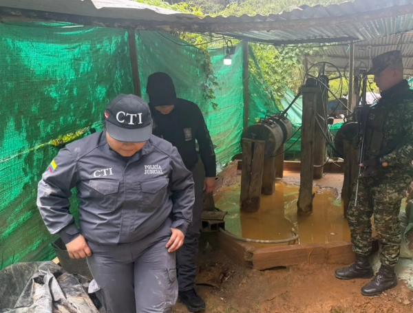 Golpe a la minería ilegal en Santurbán