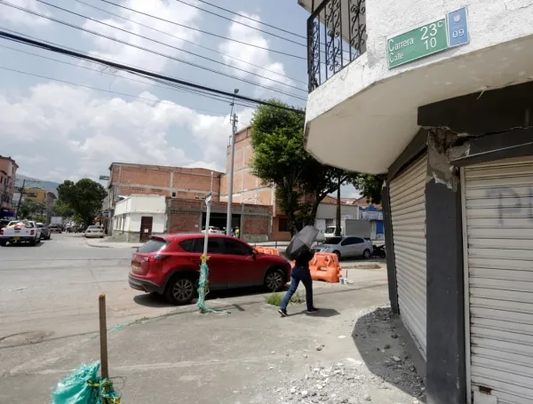 Esta es la edificación en riesgo.