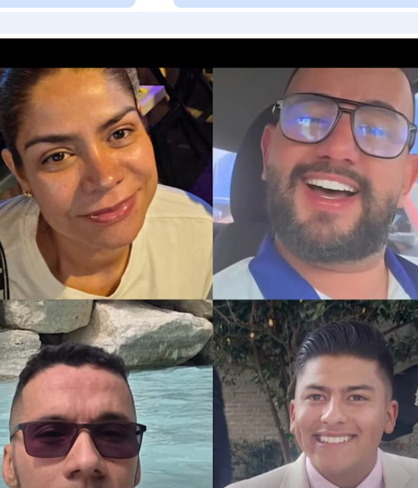 Los cuatro colombianos capturados.