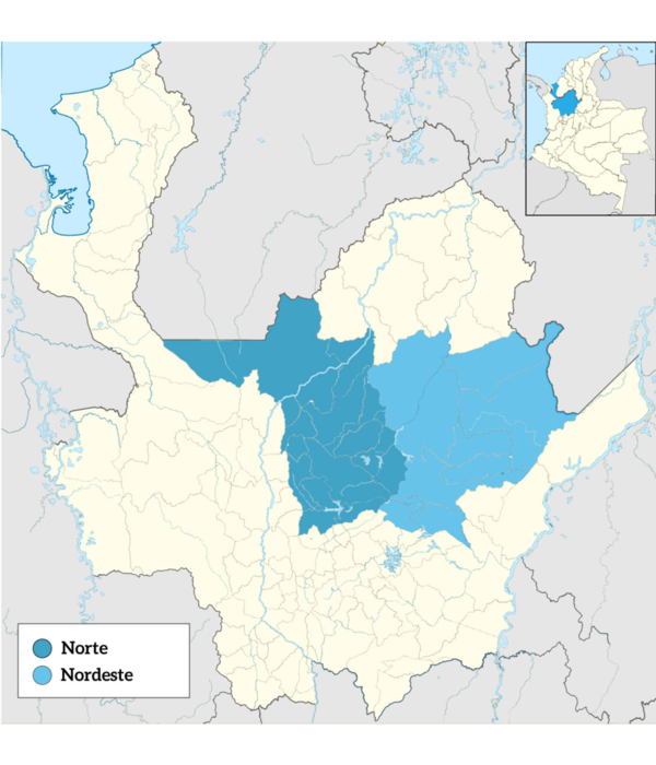 El Norte y el Nordeste de Antioquia han sido dos de las subregiones más afectadas por el conflicto reciente.