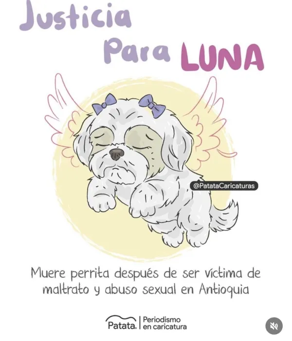 Caricatura en honor a Luna.