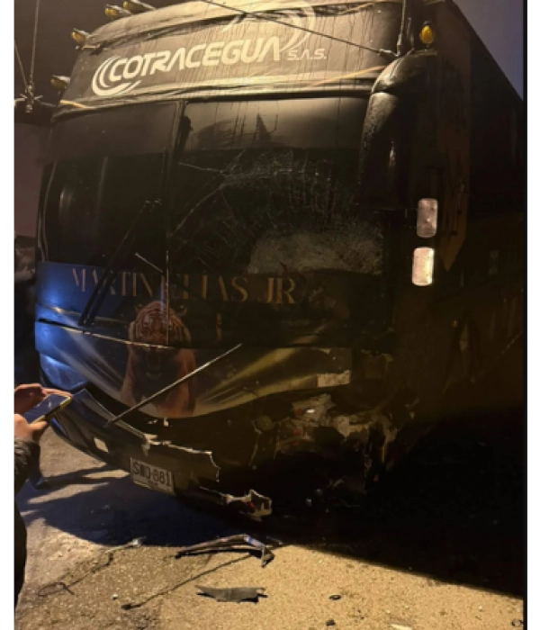 Accidente del bus de Martín Elías Jr.