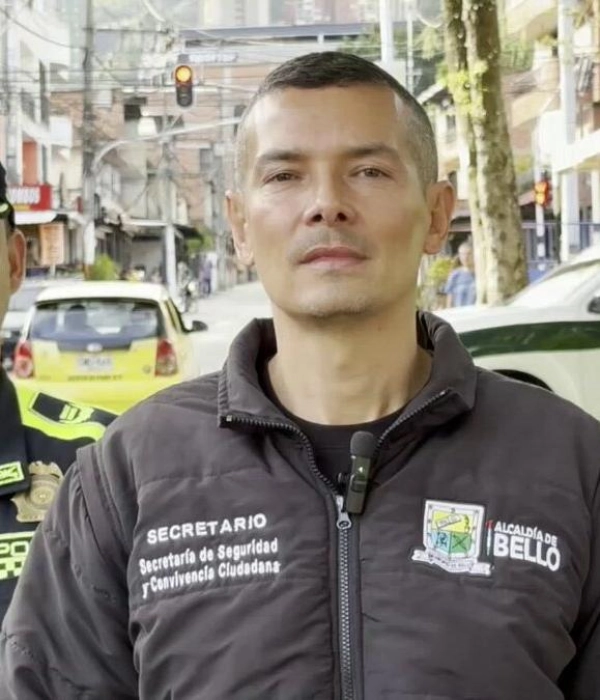 Wber Zapata Lopera, secretario de Seguridad de Bello.