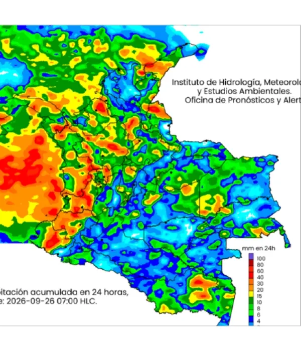 Conozca el pronóstico del clima emitido por el Ideam para este sábado 26 y domingo 27 de septiembre.