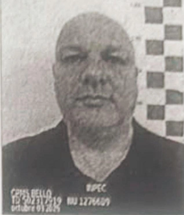 Foto de Miguel Quintero tras su reseña en la cárcel de Bellavista.