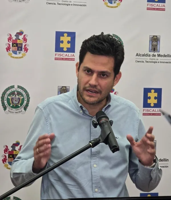 Manuel Villa, secretario de Seguridad, durante la presentación del informe.