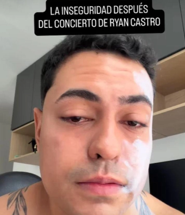 El ciudadano en el video, haciendo la denuncia.