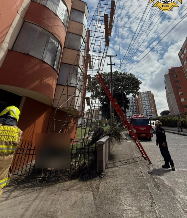 Grave accidente laboral causó la muerte de dos obreros en Manizales.
