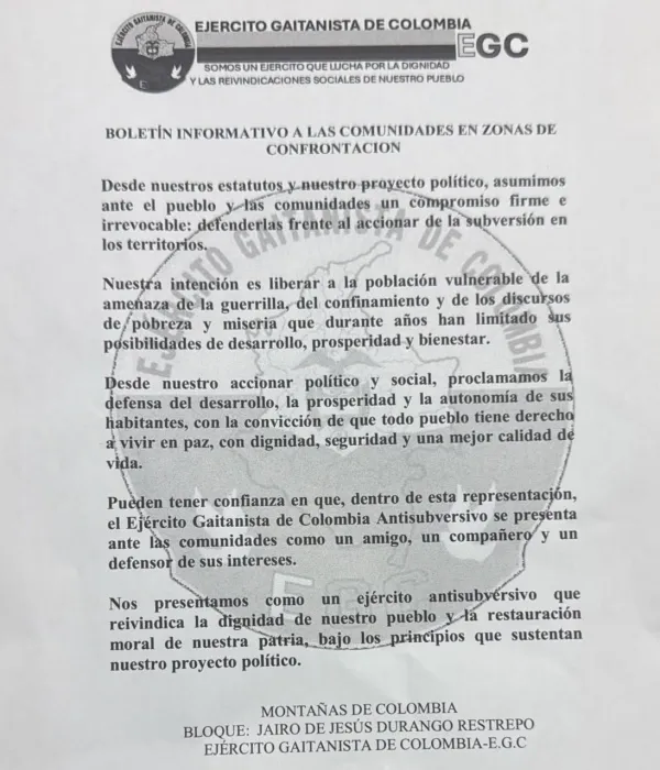 Temor por el mensaje.