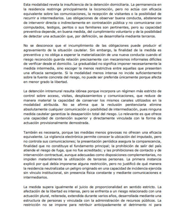 Decisión del juez de segunda instancia contra Miguel Quintero.