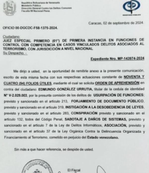 Crisis en Venezuela: Tribunal dicta orden de captura contra el ...