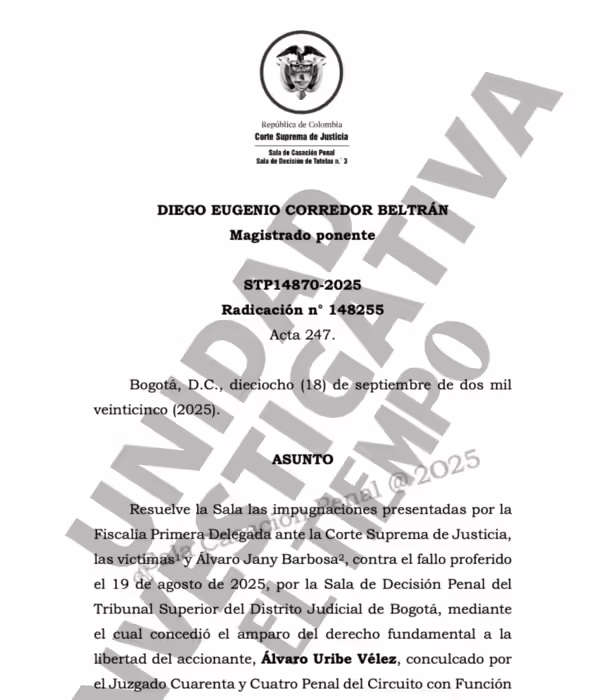 Corte Suprema tutela Álvaro Uribe